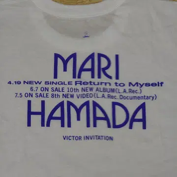 MARI HAMADA 하마다 마리 신싱글 티셔츠 80년대