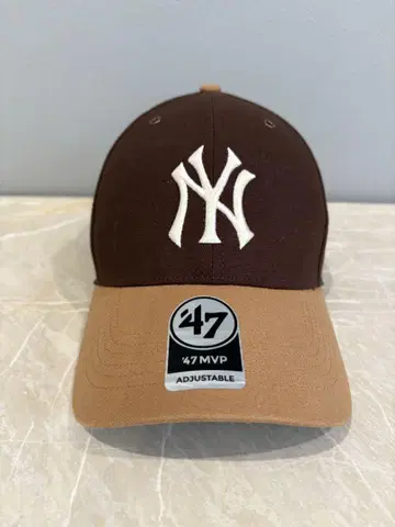 47 MVP 캡 브라운/베이지 조정 가능