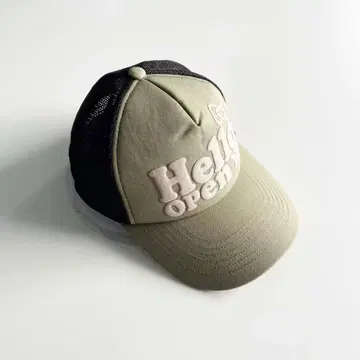 Hello Open 메쉬 캡 올리브 그린