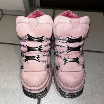 newrock 뉴록 핑크 pink 부츠