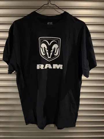RAM 로고 티셔츠 블랙 닷지 미국차 세타가야 베이스 USA 코튼