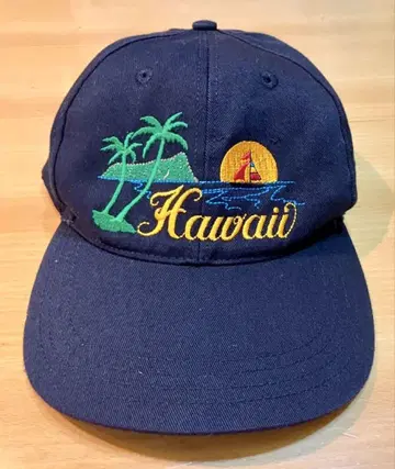 빈티지 하와이 자수 캡 90s