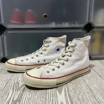 일본제 Chuck Taylor 캔버스 하이 화이트 26.5cm