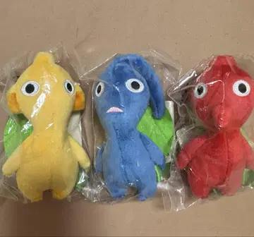 피크민 봉제 인형 마스코트 잎 키링