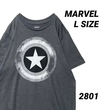MARVEL 마블 캡틴 아메리카 티셔츠 빅 로고 L 사이즈