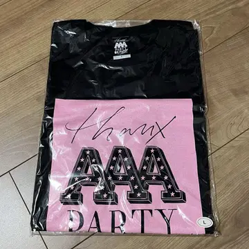 AAA THANX AAA PARTY 15th 티셔츠 블랙 L