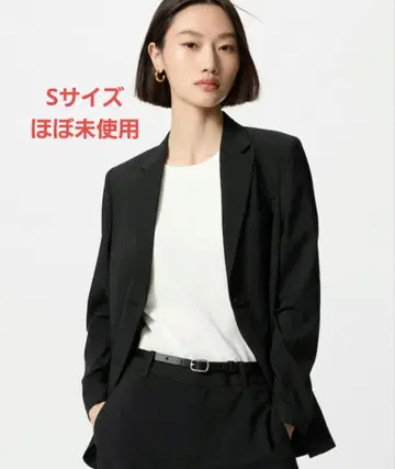 유니클로 UNIQLO 감동 자켓 릴랙스 핏 블랙 블랙 S