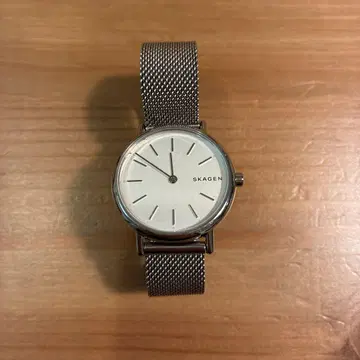 SKAGEN 실버 메쉬 밴딩 손목시계