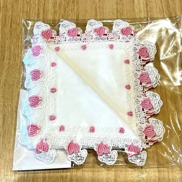콘자카 레이스 스누피 화이트 손수건
