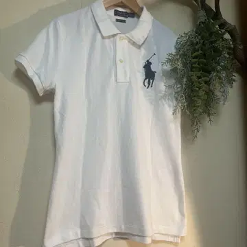 Polo Ralph Lauren 스키니 폴로 셔츠 화이트 화이트 S