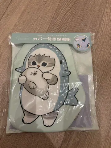 미개봉 새상품 모프 샌드 커버 포함 보냉제 상어 고양이 앉은 모양