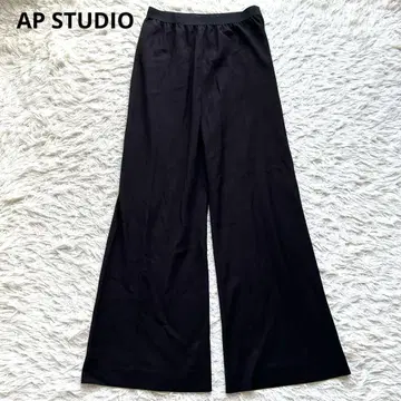 AP STUDIO 이지 와이드 팬츠 블랙 34