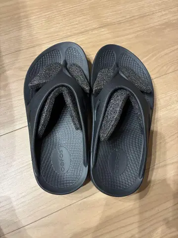 oofos 우포스 우포스 리커버리 샌들 (사이즈 24cm) 블랙