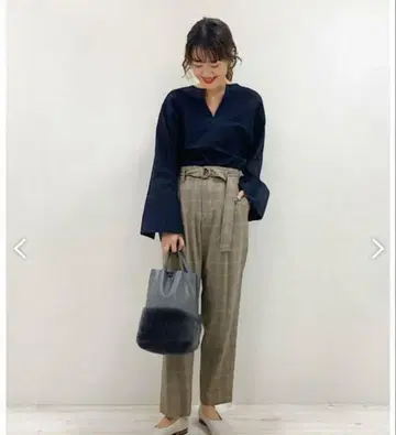 갸루리 리플 린넨 코튼 돌먼 슬리브 블라우스