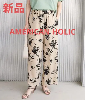 새상품 아메리칸 홀릭 모듬 개더 패턴 팬츠 사이즈 L