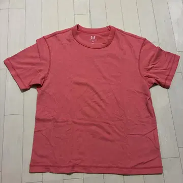 GAP 헤비 웨이트 티셔츠 XS 빨간색