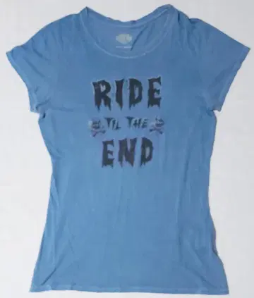 할리데이비슨 RIDE TIL THE END 블루 티셔츠