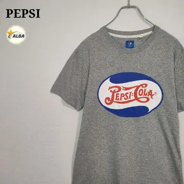 PEPSI 펩시 콜라 티셔츠 구 로고 90년대 빈티지 그레이 M 반팔