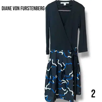 DIANE von FURSTENBERG 랩 원피스 실크 사이즈 2