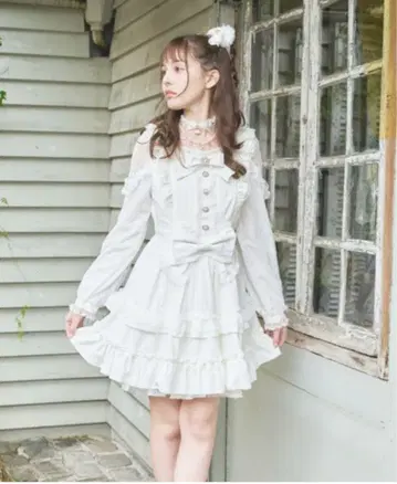 LIZLISA 티아라 리본 티어드 원피스