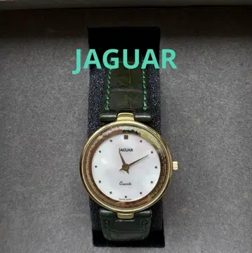 JAGUAR 여성용 손목시계 쉘 다이얼 가죽 벨트 쿼츠 정크 제품