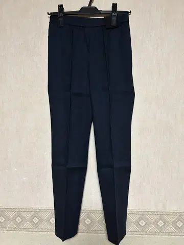 띠어리 다크 네이비 린넨 크롭 팬츠 XXO 택 포함 미사용 새상품