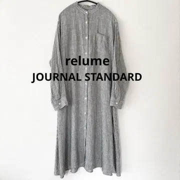 JOURNALSTANDARD relume 린넨 긴팔 롱 셔츠 원피스