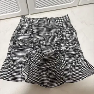 Miya mieya 휘핑 스커트 깅엄 체크 whip skirt