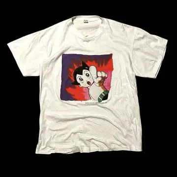 90s 철완 아톰 ASTROBOY 데즈카 스미키 프린트 티셔츠 M