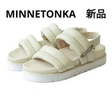 MINNETONKA 플랫폼 퍼프 스트랩 샌들 새상품