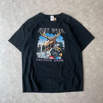 00s BIKE WEEK Laconia 2008 티셔츠 빈티지