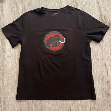 MAMMUT XL 블랙 티셔츠