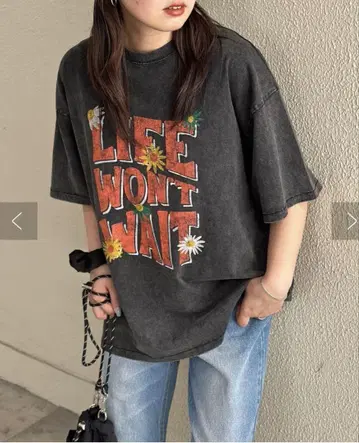 파우더 가공 빈티지풍 T