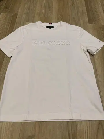 HILFIGER 화이트 티셔츠 크루넥 반팔
