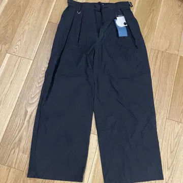 냉감 NC 턱 와이드 팬츠 블랙