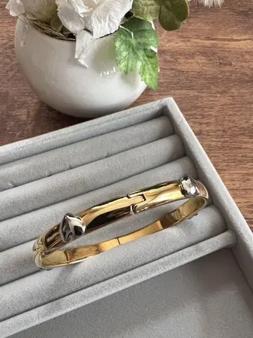 Kate Spade 골드 실버 뱅글 약 16cm