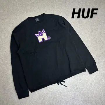 HUF HUF NORTON 롱 티셔츠 티셔츠 빅 실루엣 블랙