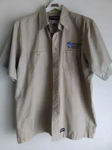 Wrangler 워크 셔츠 XL 기업 와펜 샌드 베이지 USA