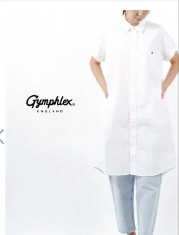 올봄 구매, 완판템, Gymphlex 옥스퍼드 셔츠 원피스, 사이즈 14