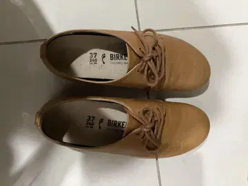 BIRKENSTOCK 브라운 레이스업 슈즈 37