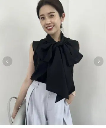 anuans 시어 루반 블라우스 블랙