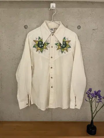 vintage kennington 자수 셔츠
