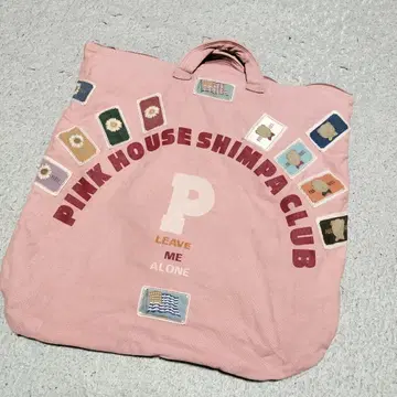 PINK HOUSE 핑크 하우스 빅 토트백 * 레트로 와펜 카네코 이사오