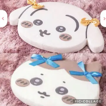 익명 배송 치이카와 (먼작귀) 저반발 쿠션 리본 하치와레 토끼 2종 세트
