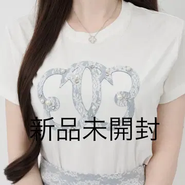 티셔츠 Lumignon Denim lace lumi papillon T