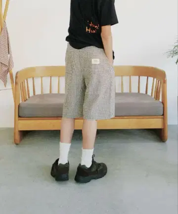 모호한 체크 하프 팬츠 / common gull products.