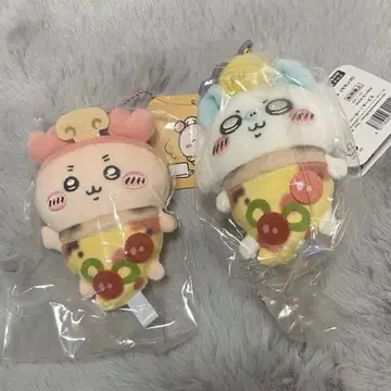 치이카와 (먼작귀) 커플 피자 마스코트 세트
