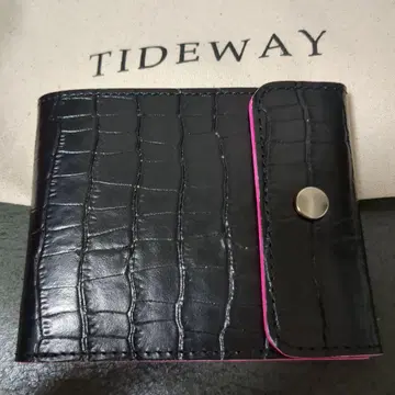 미사용 새상품 TIDEWAY 두겹 지갑 블랙