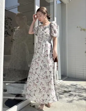 스나이델 레이온 카슈쿨 프린트 원피스