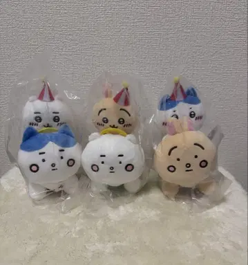 치이카와 랜드 피포포 봉제 인형 3종 세트 치이카와 하치와레 토끼